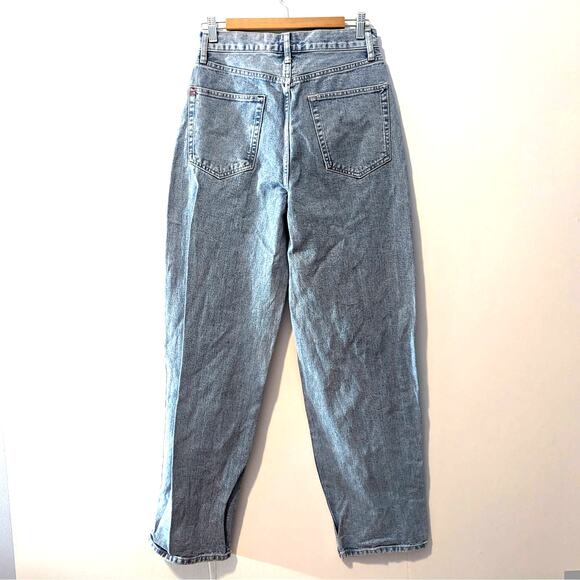 Urban Outfitters High Rise Baggy Distressed Ripped Light wash Jeans Size 28 - Picture 3 of 8